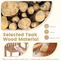 Tangkula 4 PCS Teak Wood Patio Dining Chair Outdoor Armchair W/ Slatted Seat & Solid Legs 11 Tangkula 4 PCS Teak Wood Patio Dining Chair Outdoor Armchair W/ Slatted Seat & Solid Legs -Tangkula Shop GUEST 008a82df 15c6 4959 ab3b 5e5fd4590f4f