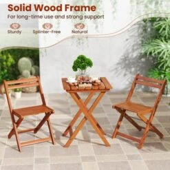 Tangkula 3-Piece Outdoor Wood Bistro Set with Folding Chairs and Dining Table 13 Tangkula 3-Piece Outdoor Wood Bistro Set with Folding Chairs and Dining Table -Tangkula Shop GUEST 0094d341 8a7c 4977 a0f9 99499acd5f7f