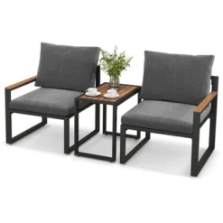 Tangkula 3-Piece Weatherproof Outdoor Patio Furniture Set with Soft Cushions -Tangkula Shop GUEST 0130e120 33f7 45fe aaf9 25f360832c03