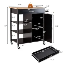 Tangkula Mobile Kitchen Island Cart Serving Utility Trolley Drawer Shelf Towel Rack 15 Tangkula Mobile Kitchen Island Cart Serving Utility Trolley Drawer Shelf Towel Rack -Tangkula Shop GUEST 0156a04a 5447 4723 ae05 11c00b53f83e
