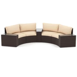 Tangkula 5-Piece PE Rattan Half-Moon Curved Sectional Patio Furniture Set 9 Tangkula 5-Piece PE Rattan Half-Moon Curved Sectional Patio Furniture Set -Tangkula Shop GUEST 03ddd2f4 0620 41d2 9578 a0c8d44980b1