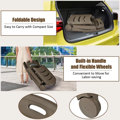 Tangkula 2 PCS Patio Chaise Lounge Chair - 5-Position Folding Recliner 9 Tangkula 2 PCS Patio Chaise Lounge Chair - 5-Position Folding Recliner - Image 9