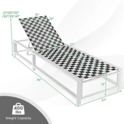 Tangkula 2-Piece Outdoor Chaise Lounge Set with Wheels & Adjustable Backrest -Tangkula Shop GUEST 04095f98 1a16 4fec 90a4 3de6683048ab 1