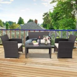 Tangkula 4-Piece Outdoor Rattan Patio Furniture Set with Cushions 8 Tangkula 4-Piece Outdoor Rattan Patio Furniture Set with Cushions -Tangkula Shop GUEST 046b69fb d0ef 423a a15b 6f1cbfed1ce8