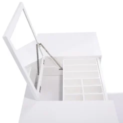 Tangkula 2 Drawers Make-up Mirror Set Vanity Dressing Table Flip-type Desktop With Stool 13 Tangkula 2 Drawers Make-up Mirror Set Vanity Dressing Table Flip-type Desktop With Stool -Tangkula Shop GUEST 06b45097 1192 4d23 a43f e50d4ab425b0