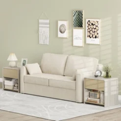 Tangkula Modern Style Nightstand 2-Tier Sofa Side Bedside Table W/ Drawer & Open Shelf -Tangkula Shop GUEST 07fd25c0 1cec 47a1 ac72 65c806596205 1