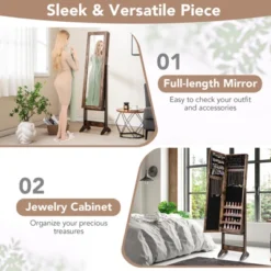 Tangkula Jewelry Mirrored Cabinet Armoire Organizer Storage Box W/ Stand Christmas Gift 14 Tangkula Jewelry Mirrored Cabinet Armoire Organizer Storage Box W/ Stand Christmas Gift -Tangkula Shop GUEST 08d3eb70 99ca 42ab a300 7b52aca0cab4