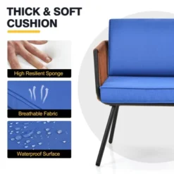 Tangkula 3 Pieces Outdoor Conversation Set with Blue Padded Cushions 13 Tangkula 3 Pieces Outdoor Conversation Set with Blue Padded Cushions -Tangkula Shop GUEST 0928d828 1780 408f 873b 5e56cbf69833