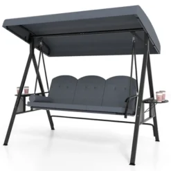 Tangkula 3-Seat Patio Swing Chair W/ Adjustable Canopy Thickened Cushions Pillow Outdooor 12 Tangkula 3-Seat Patio Swing Chair W/ Adjustable Canopy Thickened Cushions Pillow Outdooor -Tangkula Shop GUEST 098a9d11 b6e5 41a5 8644 de7a8e4128ce
