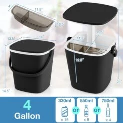 Tangkula Portable Cooler Table With Handle Cooler W/ Lift Top Lid & Bottle Opener 3-in-1 Outdoor Cocktail Drink Table Black/Blue -Tangkula Shop GUEST 09bb2480 85fc 42db a294 a36e7a4a9105