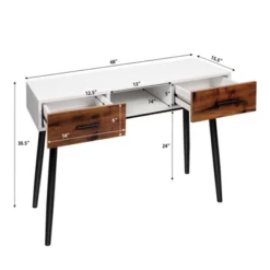 Tangkula 48" Industrial Console Table With 2 Drawers & Middle Open Shelf Narrow Accent Side Table For Entryway 10 Tangkula 48" Industrial Console Table With 2 Drawers & Middle Open Shelf Narrow Accent Side Table For Entryway -Tangkula Shop GUEST 0a64d853 27df 4bc0 9687 cf0a72fa2452