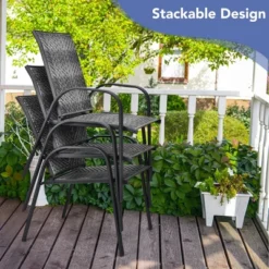 Tangkula 12PCS Outdoor PE Wicker Stacking Dining Chairs Patio Arm Chairs 13 Tangkula 12PCS Outdoor PE Wicker Stacking Dining Chairs Patio Arm Chairs -Tangkula Shop GUEST 0a7135d6 5036 4d78 8e42 2db63c2b36c4