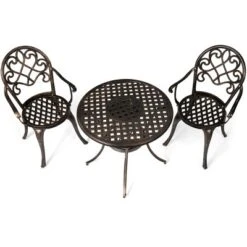 Tangkula Set Of 3 Patio Cast Aluminum Dining Table Chairs Set -Tangkula Shop GUEST 0c550d7d 306c 4b90 916c 66a4f024fba7