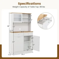 Tangkula Double Tilt Out Trash Cabinet W/ Hutch Kitchen Pantry Storage Cabinet White 17 Tangkula Double Tilt Out Trash Cabinet W/ Hutch Kitchen Pantry Storage Cabinet White -Tangkula Shop GUEST 0cdc3fac 3c82 4f5e b6b2 c99e272d79e5
