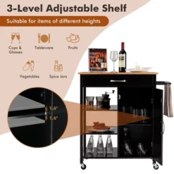 Tangkula Mobile Kitchen Island Cart Serving Utility Trolley Drawer Shelf Towel Rack 17 Tangkula Mobile Kitchen Island Cart Serving Utility Trolley Drawer Shelf Towel Rack -Tangkula Shop GUEST 0d05cab3 6f41 45a4 909c a5ed49cbbacb