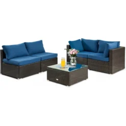 Tangkula 5-Piece Modular Rattan Patio Furniture Set with Cushioned Sofa and Coffee Table 26 Tangkula 5-Piece Modular Rattan Patio Furniture Set with Cushioned Sofa and Coffee Table -Tangkula Shop GUEST 0d98dd7c cf5c 45b7 8b6e c3254a52ee7f