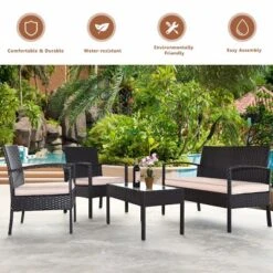 Tangkula 8PCS Conversation Wicker Set Patio Rattan Table&Cushioned Chair 11 Tangkula 8PCS Conversation Wicker Set Patio Rattan Table&Cushioned Chair -Tangkula Shop GUEST 0dd6d5f6 5b50 4ada 86f9 deb6bb81b5ba