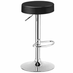 Tangkula Round Bar Stool 1 PC Adjustable Swivel Pub Chair U Leather With Footrest -Tangkula Shop GUEST 0dfebb2f 957d 41c3 91af 059b02c6125d