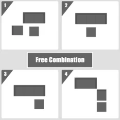 Tangkula 4PCS Rattan Patio Conversation Furniture Set Yard Outdoor W/ Grey Cushion -Tangkula Shop GUEST 0fb5f3ff f4b8 4e88 9ba5 321ad306b7ca