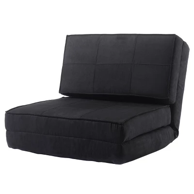 Tangkula Fold Down Chair Convertible Couch GrayBlack 11 Tangkula Fold Down Chair Convertible Couch GrayBlack - Image 11
