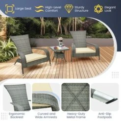 Tangkula 3-Piece Wicker Adirondack Set Ergonomic Oversized Rattan Chairs W/ Coffee Table Comfy Seat Cushions 15 Tangkula 3-Piece Wicker Adirondack Set Ergonomic Oversized Rattan Chairs W/ Coffee Table Comfy Seat Cushions -Tangkula Shop GUEST 1031ac42 889c 4346 89ec 38dbfb9db0cb