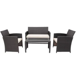 Tangkula 8-Piece Outdoor Patio Furniture Set - Rattan Sofa & Table -Tangkula Shop GUEST 10671fb3 0d75 42a5 9cb0 497b193703e1