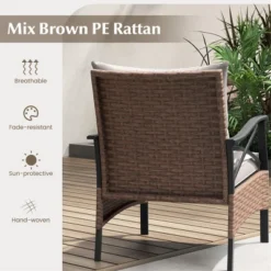 Tangkula 5-Piece Wicker Patio Furniture Set: 2 Rattan Chairs, Ottomans & 2-Tier Side Table 15 Tangkula 5-Piece Wicker Patio Furniture Set: 2 Rattan Chairs, Ottomans & 2-Tier Side Table -Tangkula Shop GUEST 10ee4fe6 1f81 4bd0 94c3 295e122b5f4a