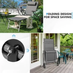 Tangkula 2PCS Outdoor Patio Recliner Chairs - Adjustable Folding Chaise Lounge with Wheels 15 Tangkula 2PCS Outdoor Patio Recliner Chairs - Adjustable Folding Chaise Lounge with Wheels -Tangkula Shop GUEST 112460f3 bcd7 494c 8fb8 3f403571ed50