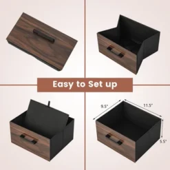 Tangkula Nightstand Bedside End Table With 2 Fabric Drawers Storage Shelf For Living Room -Tangkula Shop GUEST 12d22a1f 3653 4396 9da6 ebf8d7e5759a