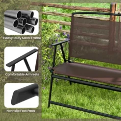 Tangkula Foldable 2-Person Garden Bench - Portable Outdoor Patio Loveseat 13 Tangkula Foldable 2-Person Garden Bench - Portable Outdoor Patio Loveseat -Tangkula Shop GUEST 13b0eeb8 7bdf 40f4 b972 f029e6ea209a