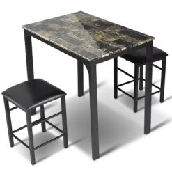 Tangkula 3 Pieces Counter Height Table Set 2 Chairs Bar Dining Room Faux Marble 17 Tangkula 3 Pieces Counter Height Table Set 2 Chairs Bar Dining Room Faux Marble -Tangkula Shop GUEST 14bbdec5 b4a7 4713 b5da 5c7e65eb59de