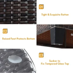 Tangkula 4PCS Outdoor Patio Conversation Set Wicker Rattan Sectional Sofa W/Cushions 16 Tangkula 4PCS Outdoor Patio Conversation Set Wicker Rattan Sectional Sofa W/Cushions -Tangkula Shop GUEST 14d5ee1d 51a4 461d 8b90 bf6e4511b34f