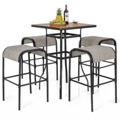 Tangkula 5-Piece Patio Dining Set W/ Umbrella Hole Metal Frame & Breathable Fabric Seat 13 Tangkula 5-Piece Patio Dining Set W/ Umbrella Hole Metal Frame & Breathable Fabric Seat -Tangkula Shop GUEST 167ed893 109b 4743 8317 78ccf9a244b1