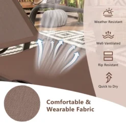 Tangkula Set Of 2 Patio Chaise Lounge Stackable Folding Lounge Chair W/ Adjustable Back -Tangkula Shop GUEST 16f063c7 df91 4aa0 aa83 7932a53c6e04