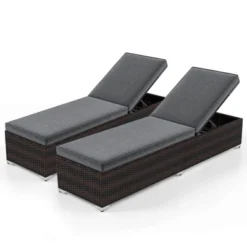Tangkula 2 PCS Outdoor Chaise Lounge Set with 4-Position Adjustable Backrest 7 Tangkula 2 PCS Outdoor Chaise Lounge Set with 4-Position Adjustable Backrest -Tangkula Shop GUEST 16f5ddef 4766 45ce 9ca1 dfa7ffab2be0
