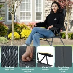 Tangkula 2PCS Patio Folding Chairs Back Adjustable Reclining Padded Garden Furniture 14 Tangkula 2PCS Patio Folding Chairs Back Adjustable Reclining Padded Garden Furniture -Tangkula Shop GUEST 17e0f10d 5d28 4f29 8c5e 94cb78463e85