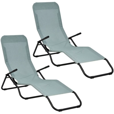 Tangkula 2 PCS Outdoor Chaise Lounge Folding Stacking Reclining Chairs 8 Tangkula 2 PCS Outdoor Chaise Lounge Folding Stacking Reclining Chairs - Image 8