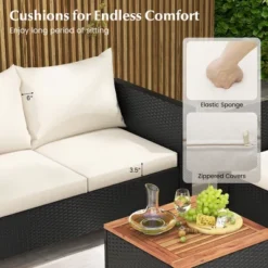 Tangkula 4-Piece Outdoor Wicker Conversation Set with Storage Coffee Table 9 Tangkula 4-Piece Outdoor Wicker Conversation Set with Storage Coffee Table -Tangkula Shop GUEST 19bcbddc 5cd0 46c0 8c23 bcb17dbb33ab