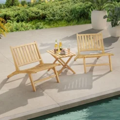 Tangkula 4PCS Teak Wood Outdoor Reclining Chair Natural Mid Century Accent Chair W/ Backrest 10 Tangkula 4PCS Teak Wood Outdoor Reclining Chair Natural Mid Century Accent Chair W/ Backrest -Tangkula Shop GUEST 19cb6123 89b5 409e a577 6882843da91a