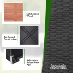 Tangkula 5PCS Rattan Patio Conversation Sofa Set Outdoor Furniture Set W/ Off White Cushions 7 Tangkula 5PCS Rattan Patio Conversation Sofa Set Outdoor Furniture Set W/ Off White Cushions -Tangkula Shop GUEST 19d1af81 aea6 4022 926f 0352dad36cd9