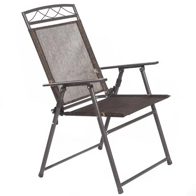 Tangkula 4-Piece Folding Patio Sling Chairs – Weather Resistant Outdoor Seating 4 Tangkula 4-Piece Folding Patio Sling Chairs – Weather Resistant Outdoor Seating - Image 4