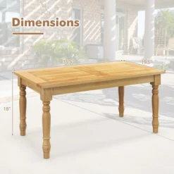 Tangkula Patio Coffee Table W/ Solid Teak Wood Structure Slatted Tabletop For Backyard 17 Tangkula Patio Coffee Table W/ Solid Teak Wood Structure Slatted Tabletop For Backyard -Tangkula Shop GUEST 1aca4ce6 0c00 456d 919e c725a47a7d41