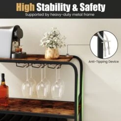 Tangkula 16 Bottle Drinks Rack W/ Glass Holders Metal Frame Storage Shelf For Kitchen 14 Tangkula 16 Bottle Drinks Rack W/ Glass Holders Metal Frame Storage Shelf For Kitchen -Tangkula Shop GUEST 1b3370d7 b552 4bc4 ac90 0c36737ef5cd