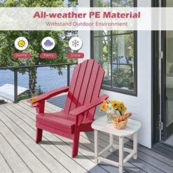 Tangkula 2PCS Patio Folding Adirondack Chair Weather Resistant Cup Holder Yard Red 11 Tangkula 2PCS Patio Folding Adirondack Chair Weather Resistant Cup Holder Yard Red -Tangkula Shop GUEST 1b539325 b5d4 408c 87ca 058b6d4963c6