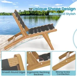 Tangkula 2PCS Teak Wooden Chair W/ Woven Webbing Seat & Backrest Mid Century Modern 14 Tangkula 2PCS Teak Wooden Chair W/ Woven Webbing Seat & Backrest Mid Century Modern -Tangkula Shop GUEST 1c40fe91 2c6d 4305 8437 ea29dfbab95e