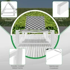 Tangkula 2-Piece Outdoor Chaise Lounge Set with Wheels & Adjustable Backrest -Tangkula Shop GUEST 1caa204a fd00 4a6d 8814 c0c496327c1f 1