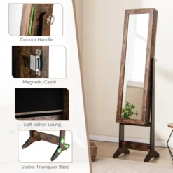 Tangkula Jewelry Mirrored Cabinet Armoire Organizer Storage Box W/ Stand Christmas Gift 12 Tangkula Jewelry Mirrored Cabinet Armoire Organizer Storage Box W/ Stand Christmas Gift -Tangkula Shop GUEST 1d6b7ba2 45ff 4297 8545 e50981a26353