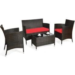 Tangkula 4-Piece Patio Rattan Wicker Conversation Furniture Set 22 Tangkula 4-Piece Patio Rattan Wicker Conversation Furniture Set -Tangkula Shop GUEST 21b2075e 83a6 447b 8cee 6469829ea221