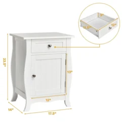 Tangkula Wooden Accent End Table With Drawer Storage Floor Cabinet For Living Room, Bedroom, Hallway 11 Tangkula Wooden Accent End Table With Drawer Storage Floor Cabinet For Living Room, Bedroom, Hallway -Tangkula Shop GUEST 21c3a99a 8a09 4022 ba04 fd1da6463c91