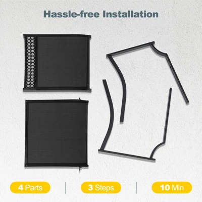 Tangkula 4-Piece All-Weather Patio Dining Chairs with High Back and Armrests 7 Tangkula 4-Piece All-Weather Patio Dining Chairs with High Back and Armrests - Image 7